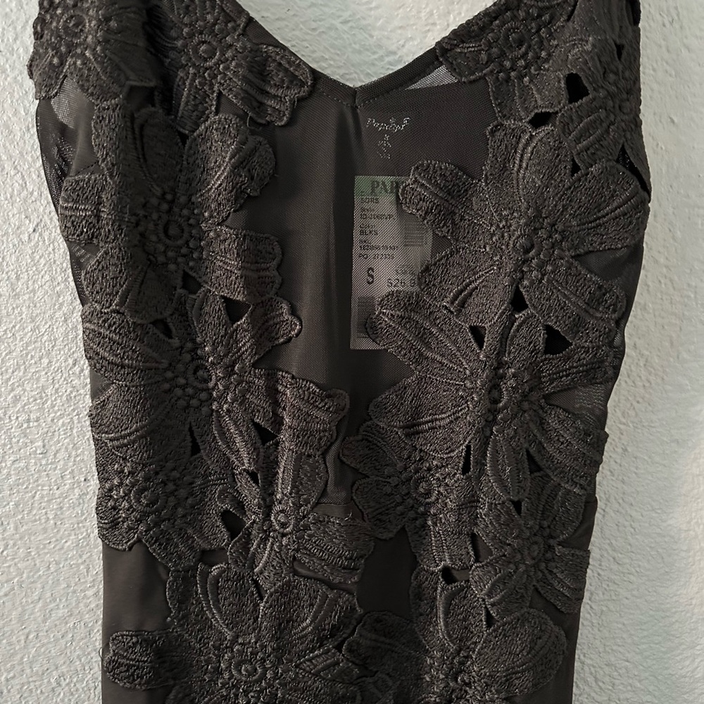 Black bodycon mini dress